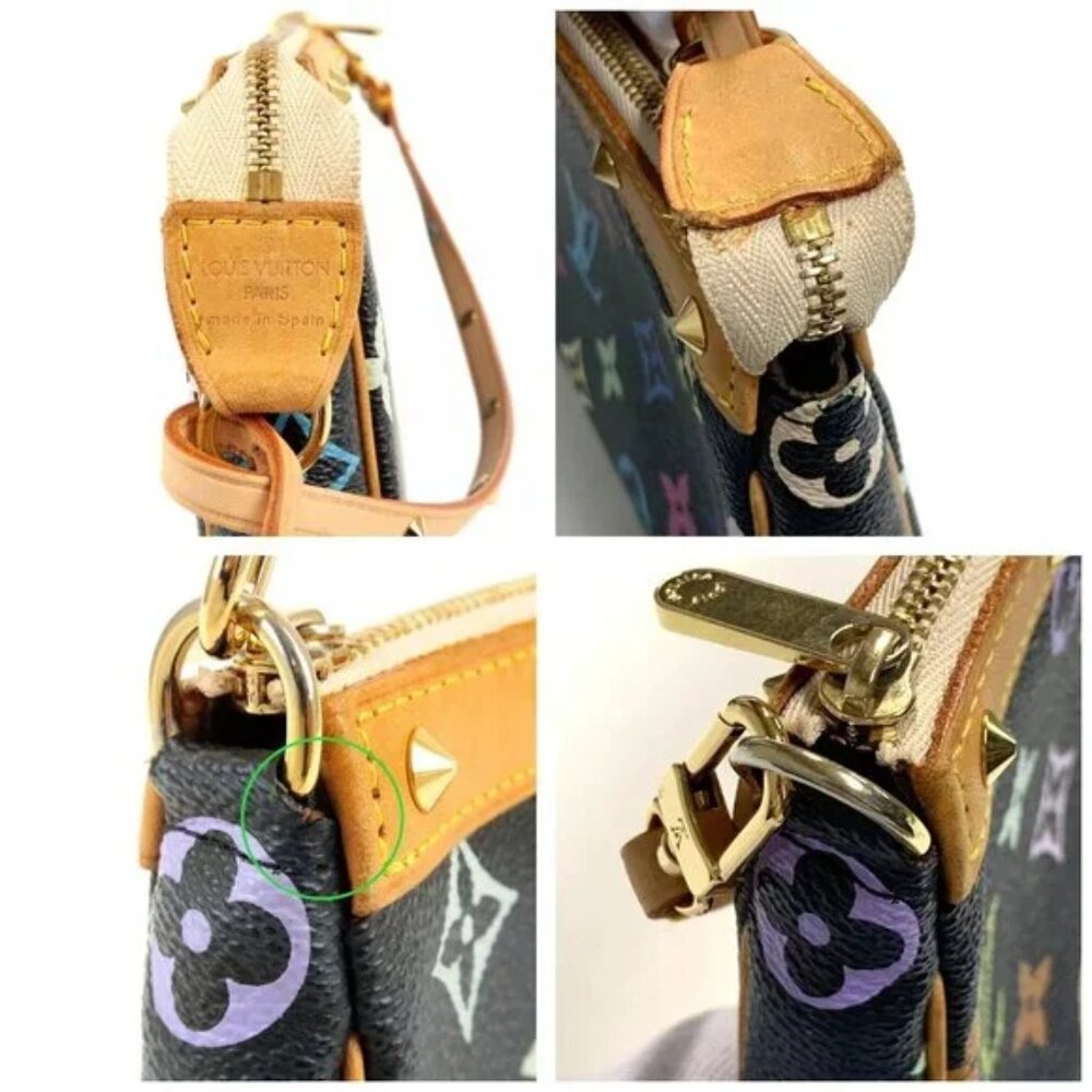 100% Authentic Louis Vuitton Monogram Multi Color Pochette Accessoires - Picture 6 of 12